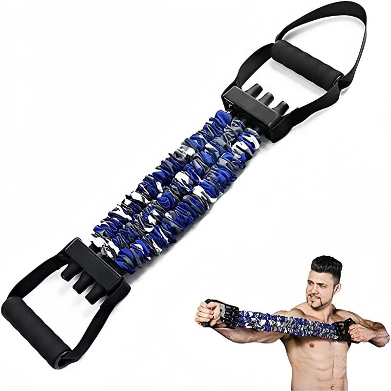 Chest Expander Resistance Band Elastic Pull Rope Strength Trainer Home Gym Fitness Equipment Adjustable Dumbbell Chest Developer
