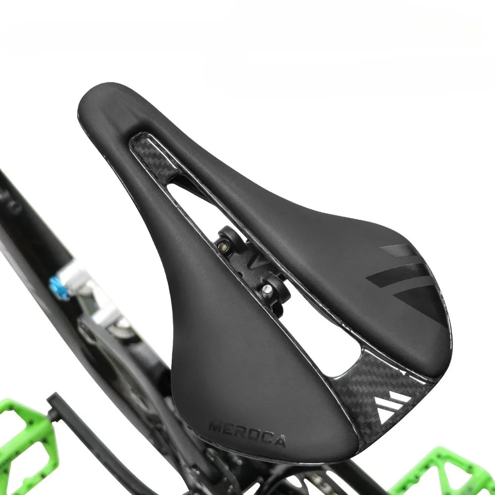 T55 EVA Carbon Fiber Hollow Saddle Soft Saddle with High-Density Foam Filling Comfortable Breathable Bicycle Saddle Accessories