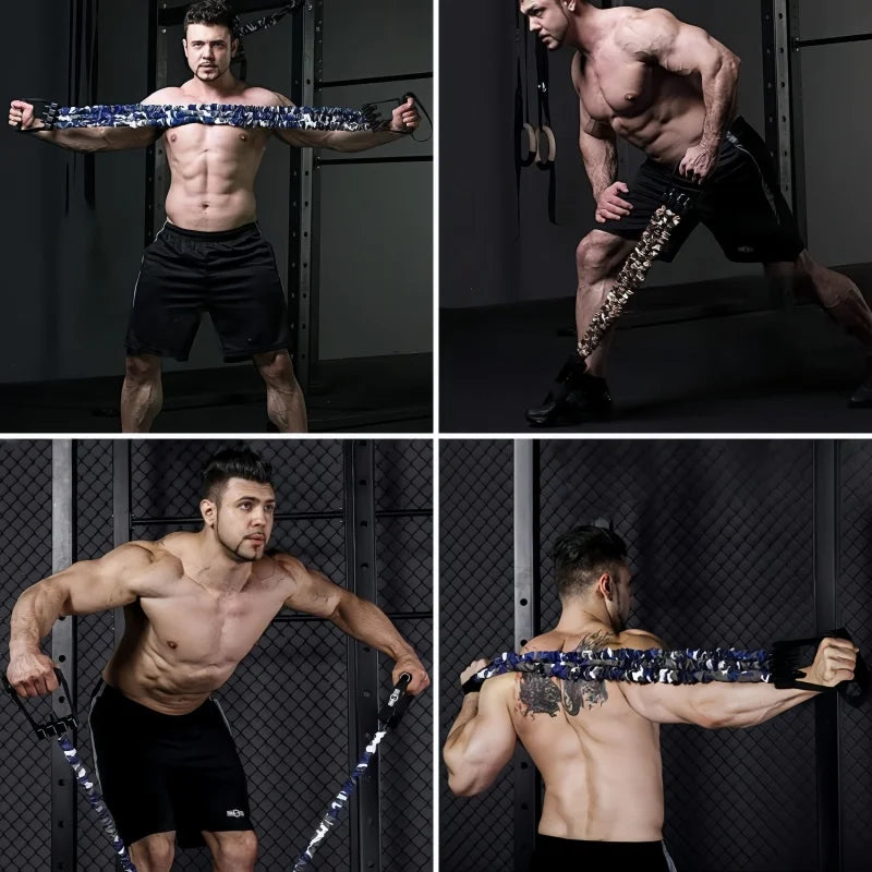 Chest Expander Resistance Band Elastic Pull Rope Strength Trainer Home Gym Fitness Equipment Adjustable Dumbbell Chest Developer