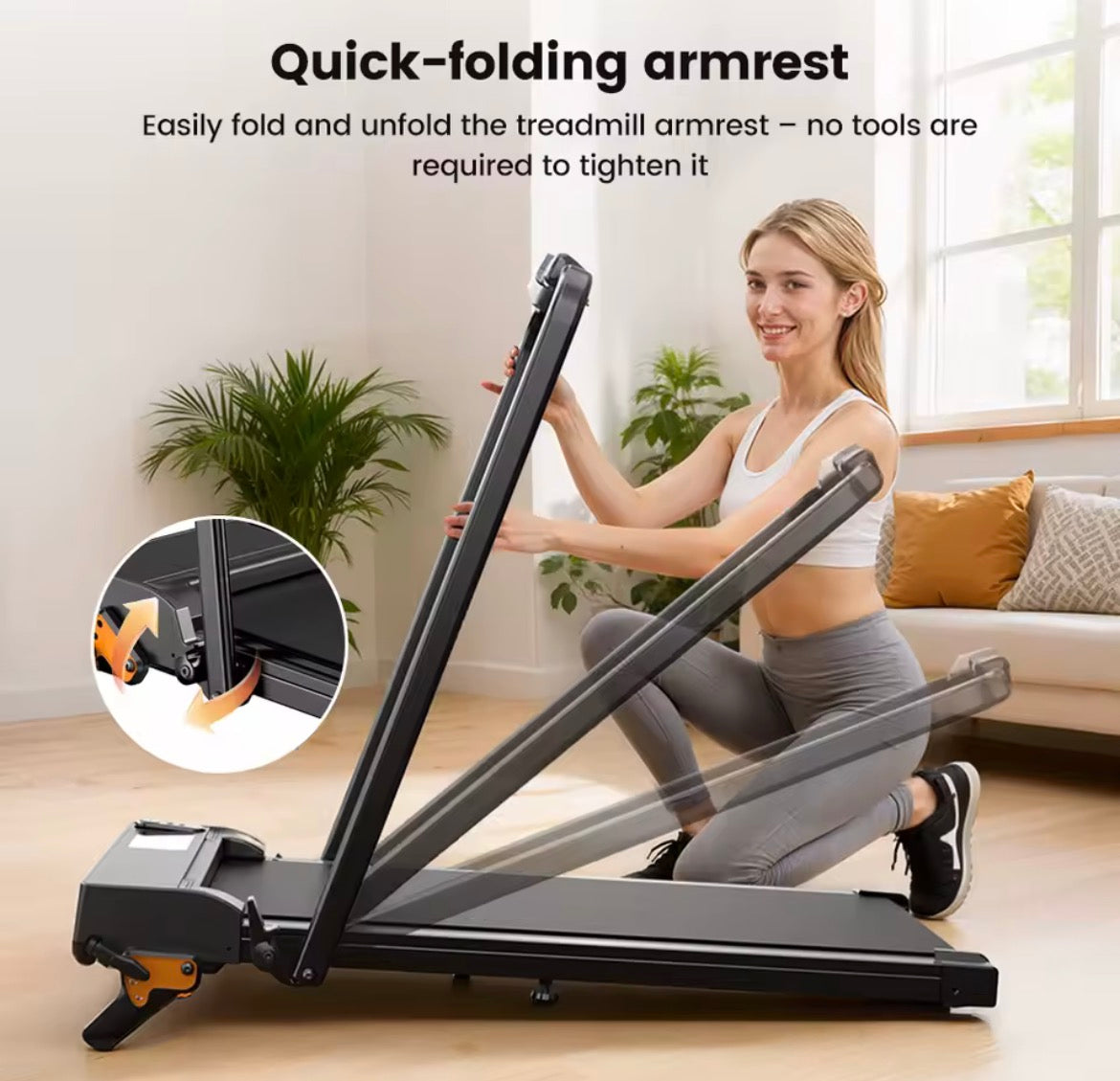 FT52 Loopband voor Thuis – Opvouwbaar – 12 km/u – Stil – Met Helling