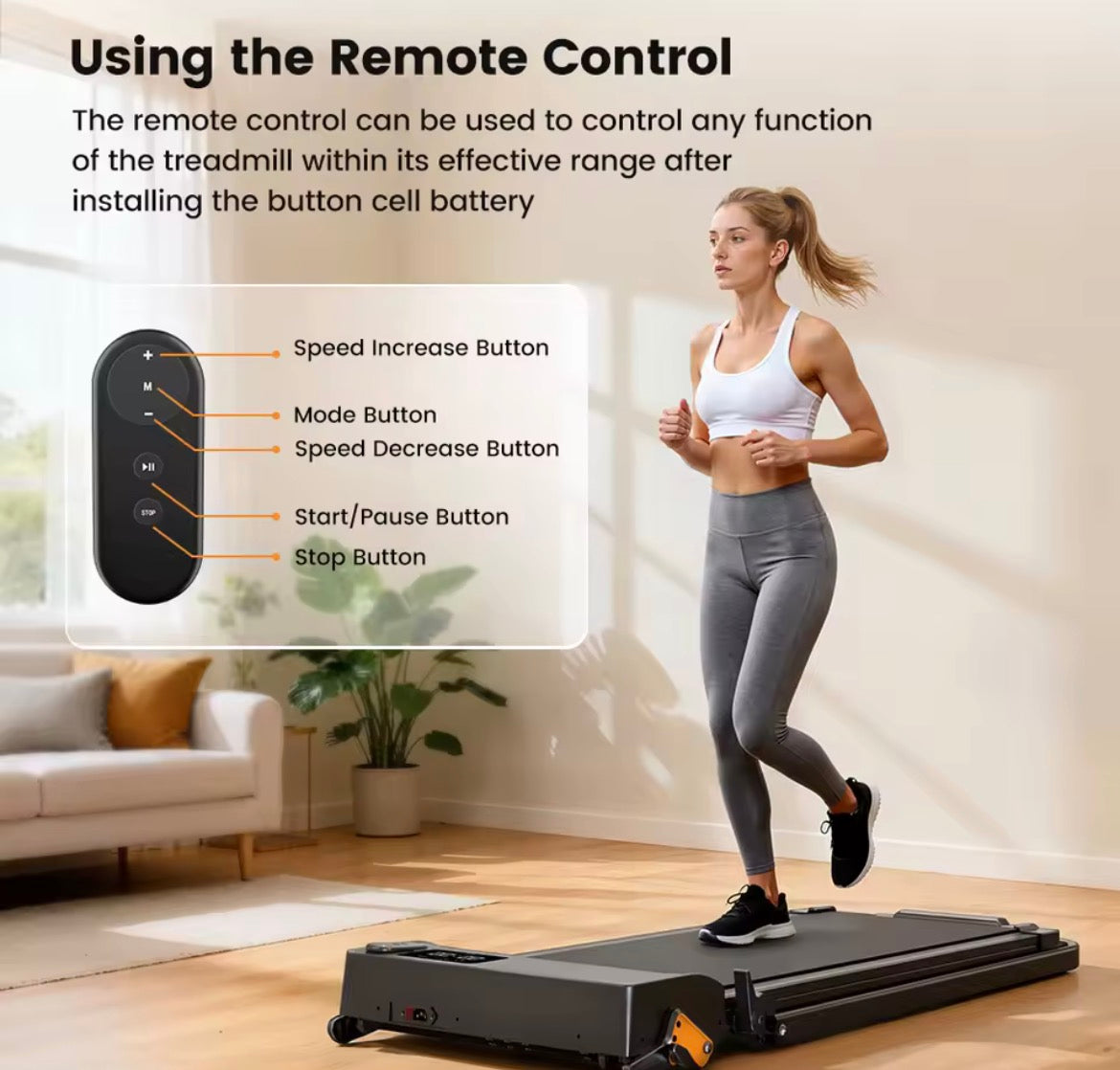 FT52 Loopband voor Thuis – Opvouwbaar – 12 km/u – Stil – Met Helling